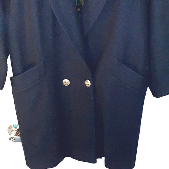 Vintage Andrea Marin New York Wool Coat Womens Size 14P - Picture 3 of 9